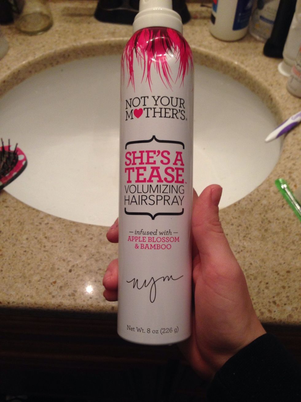 TIP: spray a small amount across your face. Eyes closed obviously, to use as setting spray!