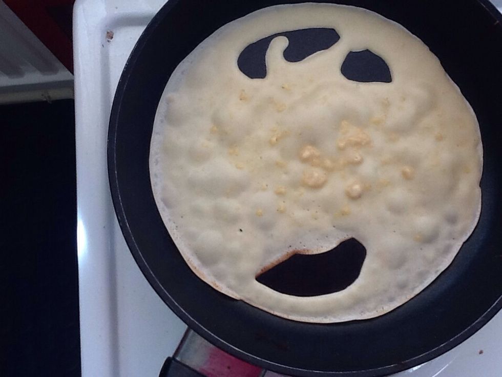 Tip the mixture in the pan