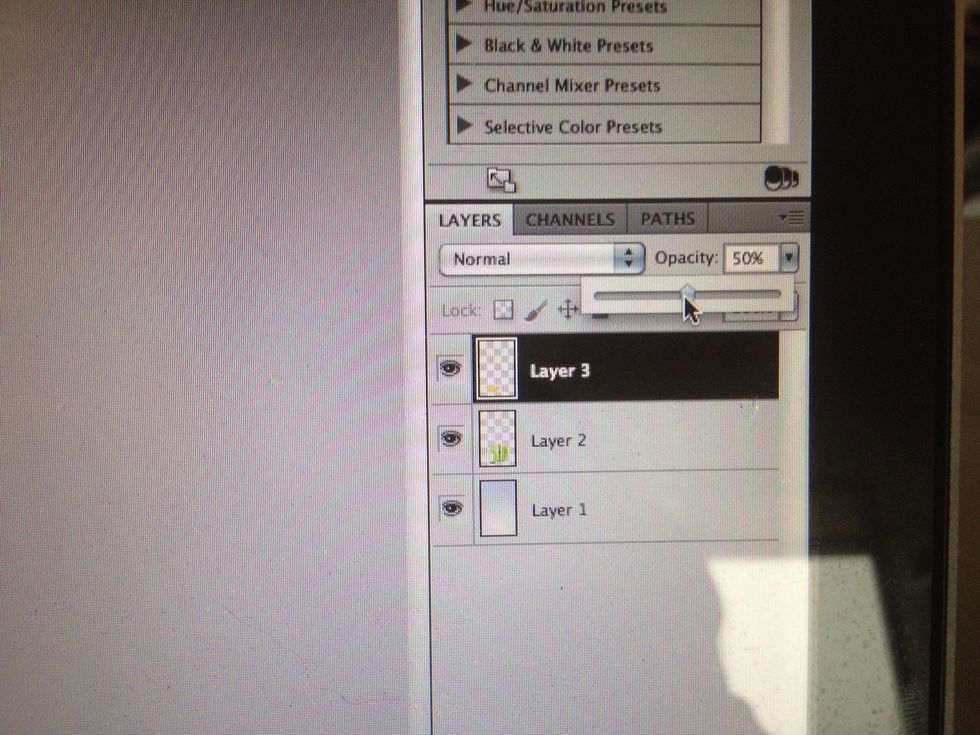 TIP: When adjusting your placement. Lower opacity on your orange slice to aid in your adjustments and transformation for the placement.