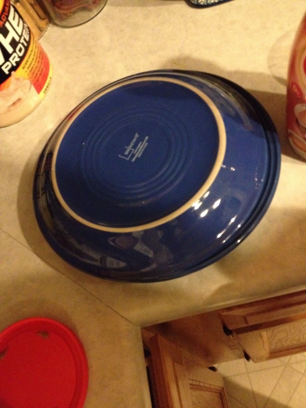 **Tip: When your pancakes are cooked keep them in a "plate tent" to keep them hot if you're cooking one at a time like me.