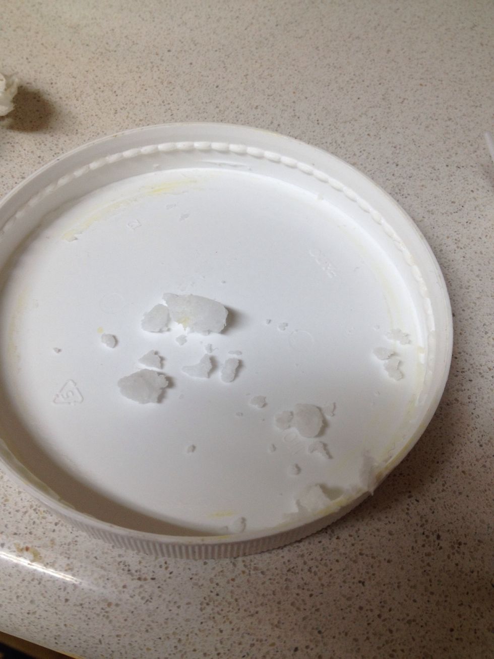 Tip: You only need a tiny amount of oil to cause the loose powder to cake together when you press into the empty tins. Coconut oil pictured above.