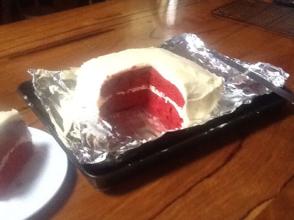 Tips and improvements: when icing use a knife heated in hot water to make a smooth and glossy surface. If you don't like cream cheese another icing could be whipped cream or chocolate icing!