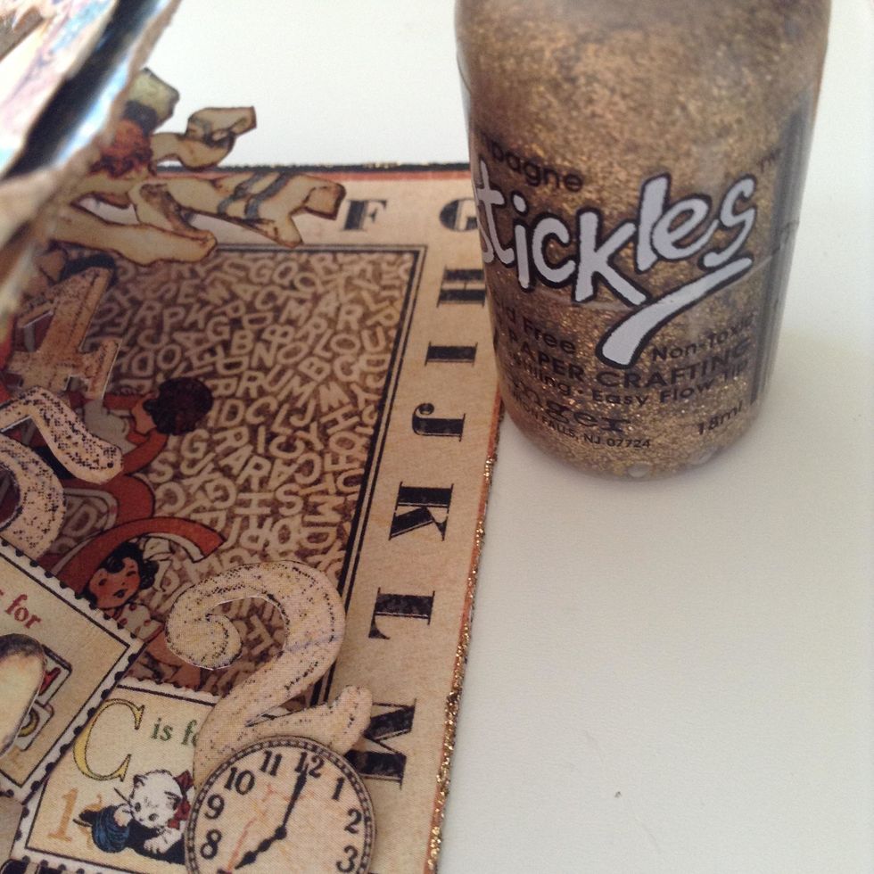 Tips: Use Stickles to get a fashion touch  !!