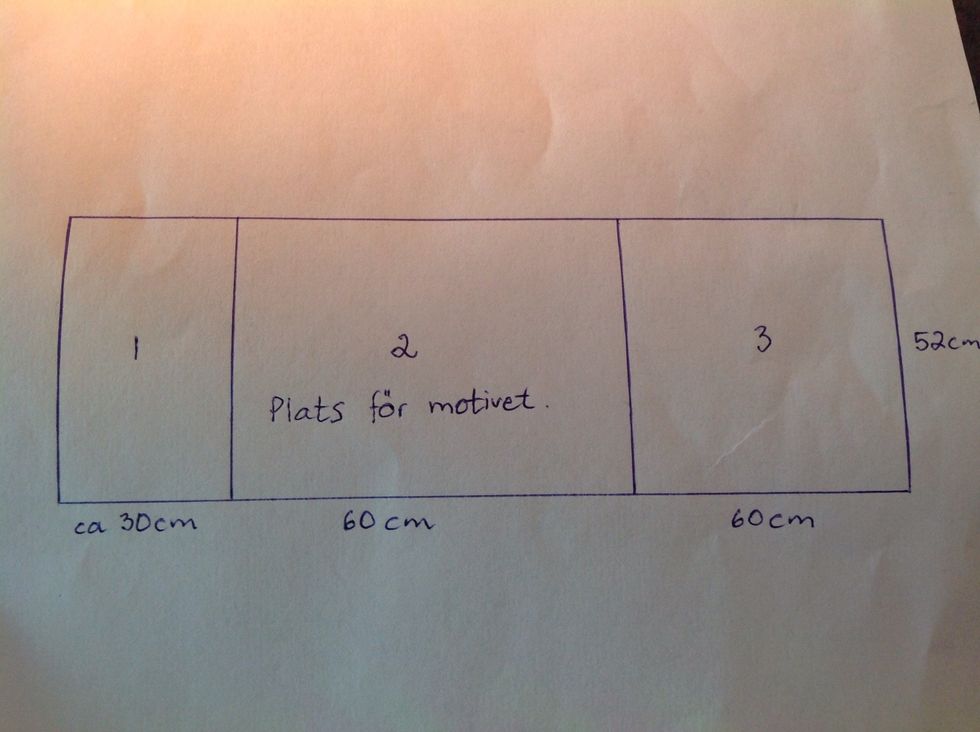 Titta p\u00e5 ritningen. \u00d6rngottets motiv ska vara upp\u00e5t. Vik s\u00e5 h\u00e4r: 1. Vik del 3 \u00f6ver del 2. 2. Vik del 1\u00f6ver b\u00e5de del 2 och 3.