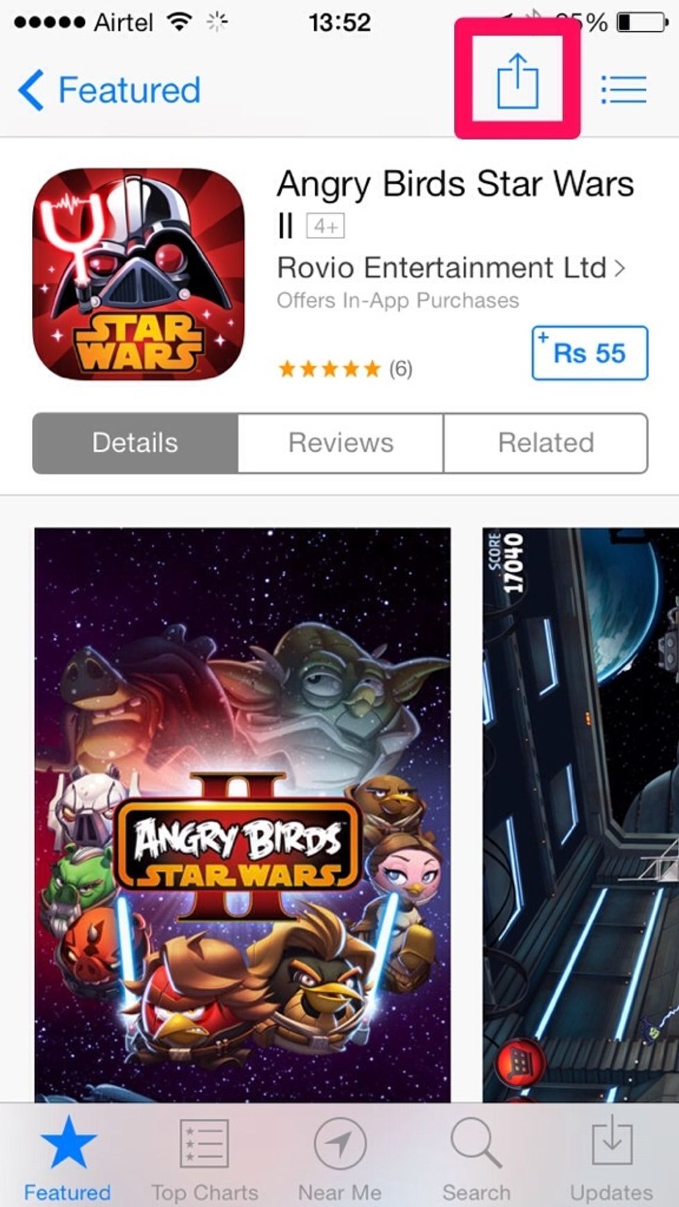 To add an app to the list, visit it within the App Store and tap the Share button, and then tap Add to Wish List.