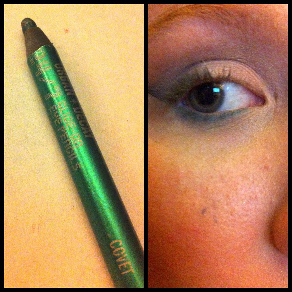 To add dimension&staying power to shadow on your lower lash line, run a bright, gel/soft liner the same color as shadow you plan to use, heavily along your lower lash line focusing on the outer 3/4.