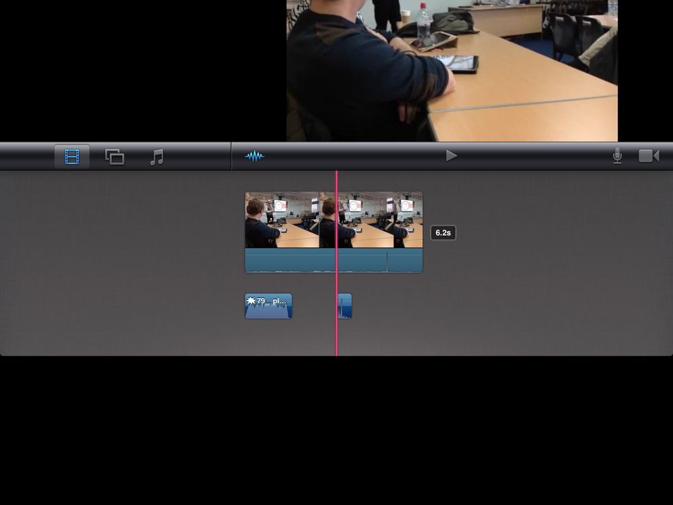 To add further sound effects move the play head away from the first file you added