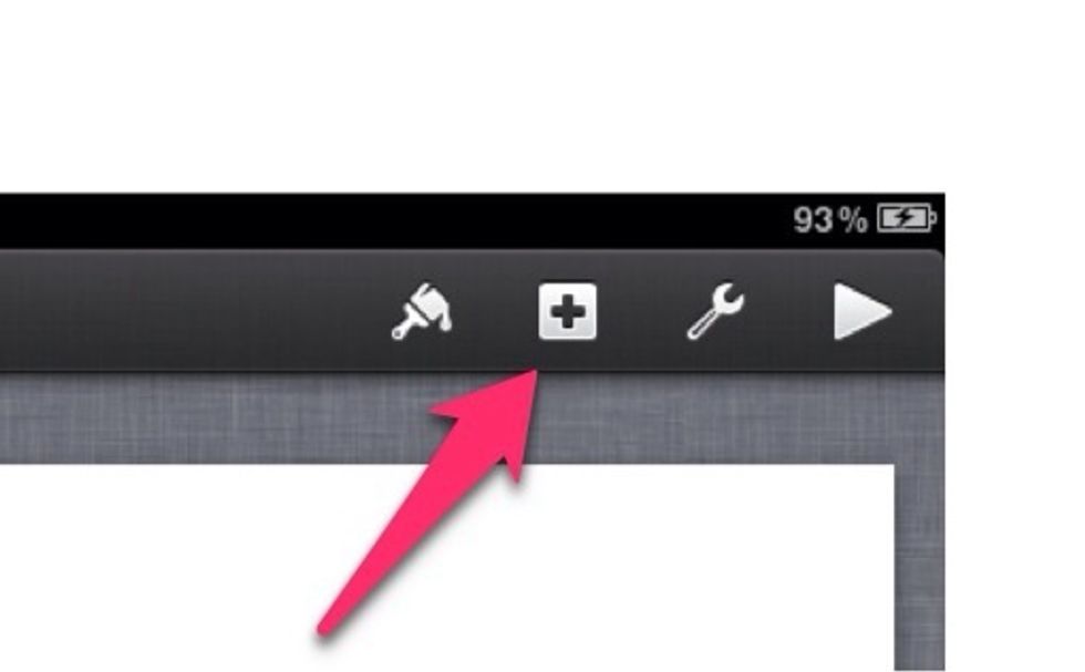 To add text boxes and pictures click on the plus (+) button in the top right hand corner