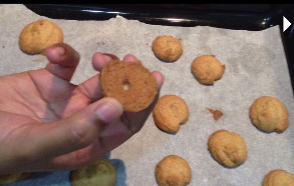 To assemble, take cooled cookie and spread filling. How much you want is up to you. :)