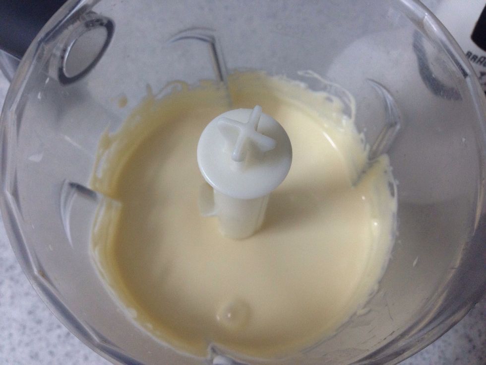 To becomes creamy like the picture .