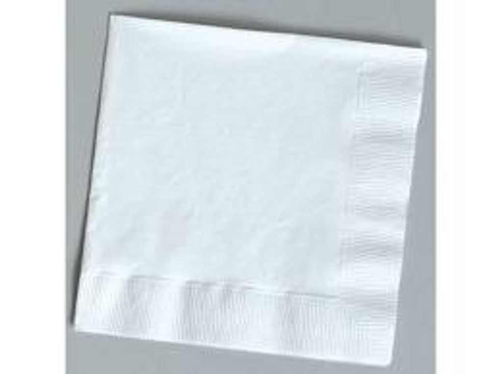 To begin lay out your napkin or towel