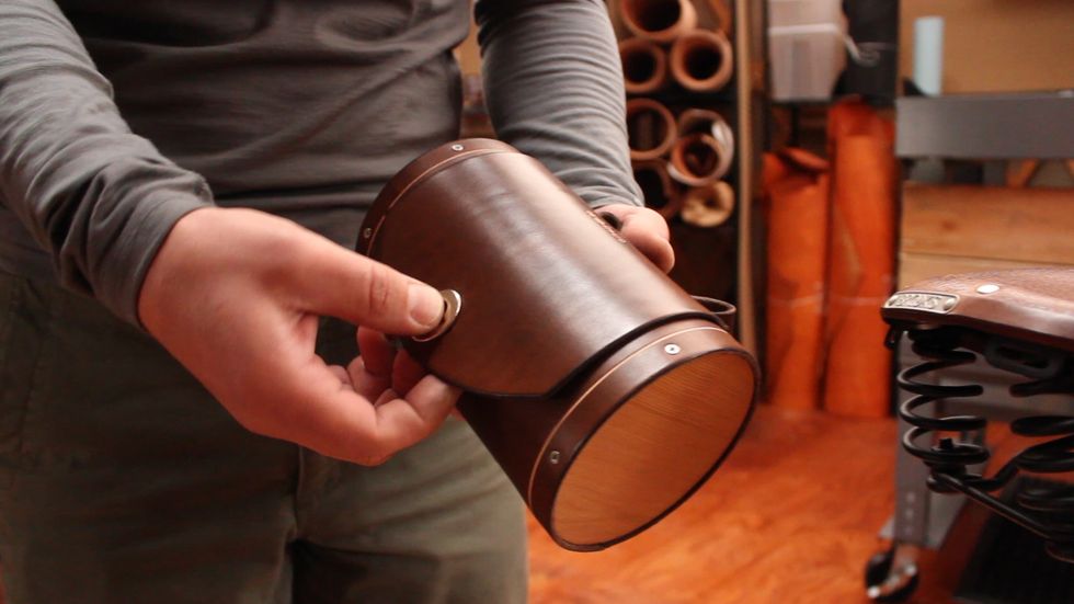 To begin, open the common sense closure on the front flap.
