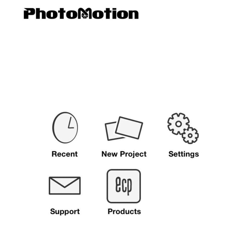 To begin, tap on "new project"