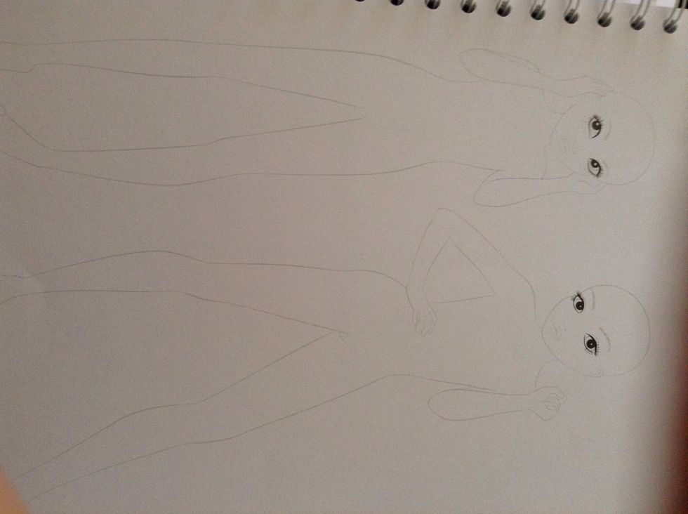 To begin with, get yourself some paper and a body figure or a drawing book. Mine is by TOPModel.