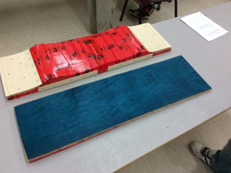 To begin your dry press procedure arrange the boards to the way you want it.