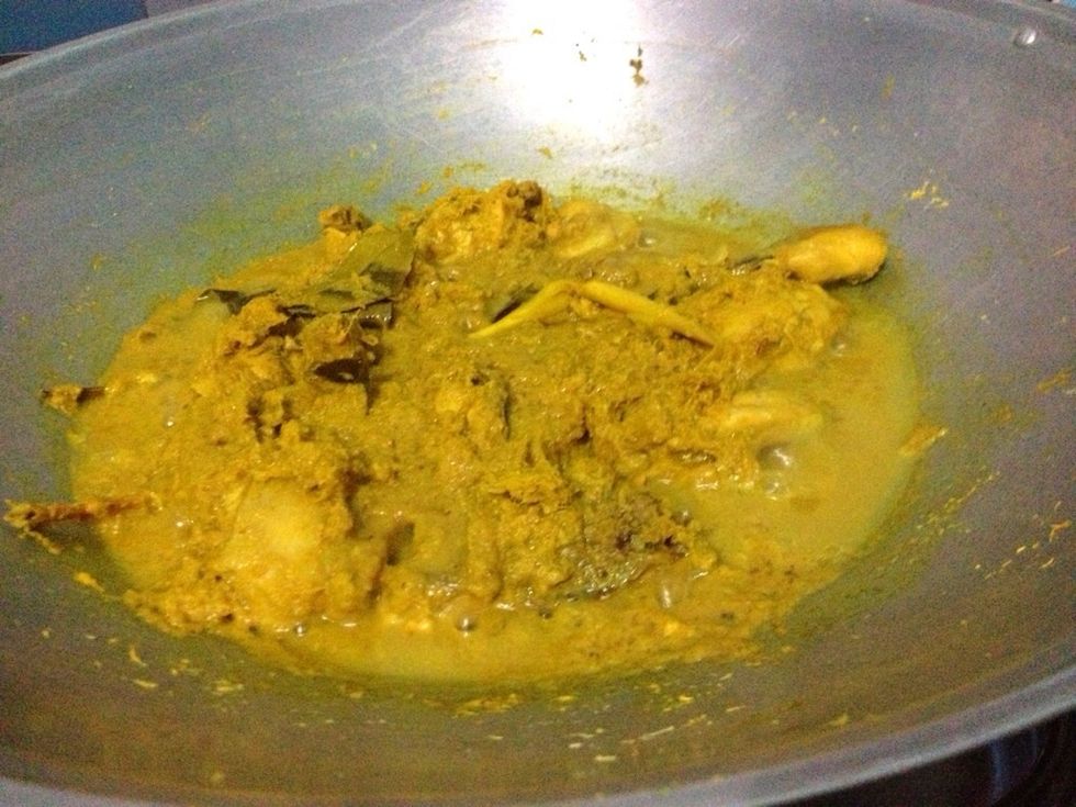 ..... to boil. Turn the heat to low. Let it simmer for about 25-30 minutes until the liquid and the spices are well absorbed. Turn off the heat.