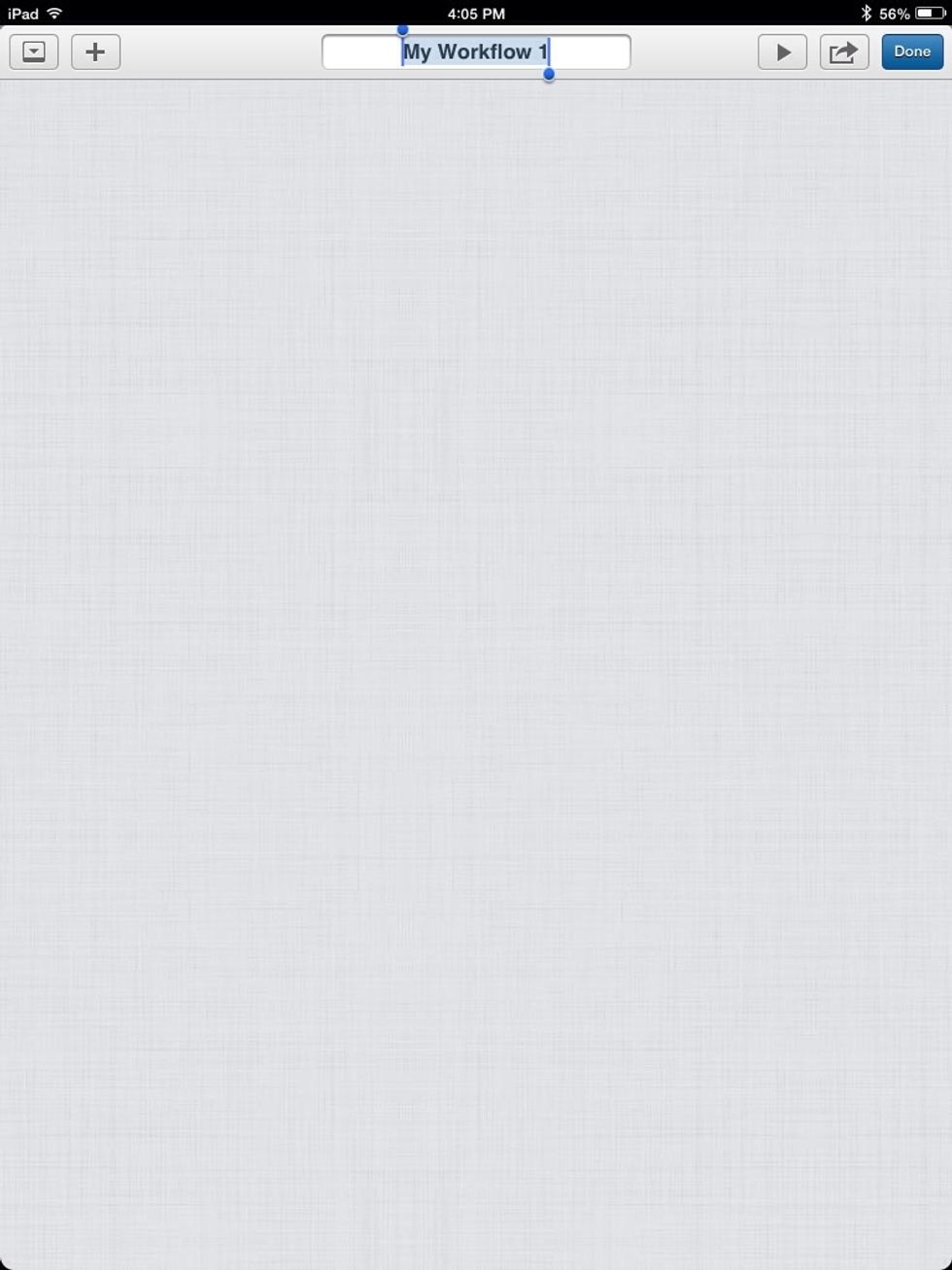 To change the title, tap it.