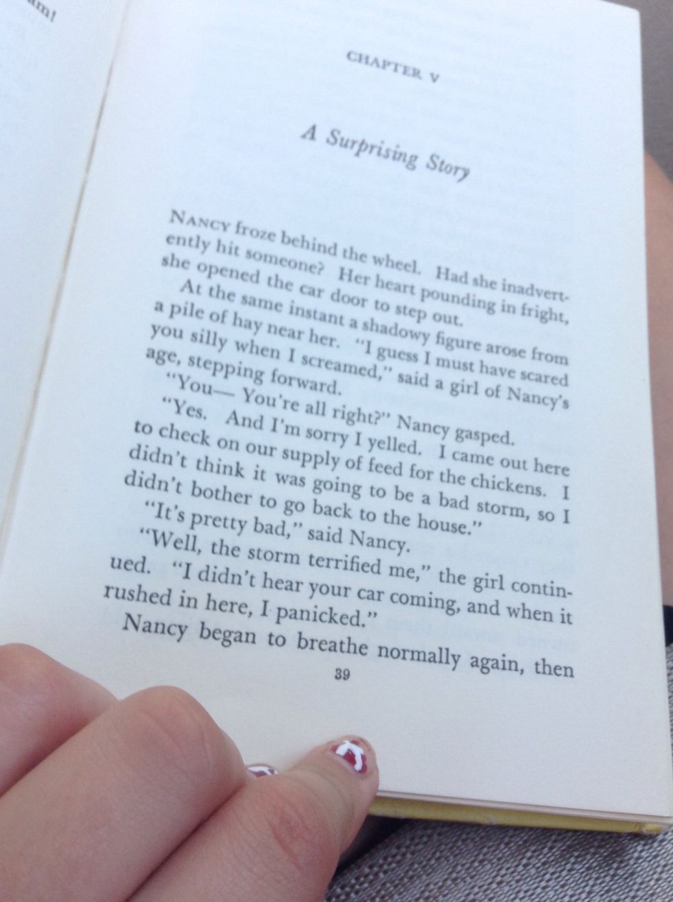 ... to chapter four, that would be forty pages (A sixth grader should be reading 40 pages 5 days a week at least). If I read four chapters every day, that would mean...