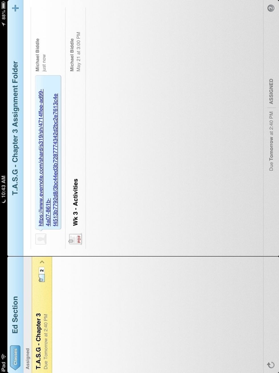 To check that it has exported properly you should see a caption on the right side of the screen.