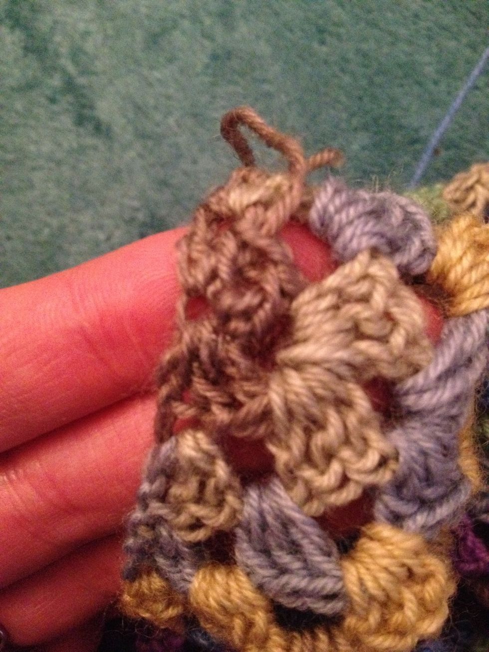 ... to close the ring! Weave in the tail end (along with any other tails). You might want to make a knot, just in case, but I don't usually bother.