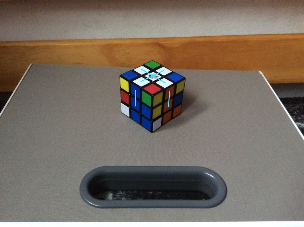 To do this, you have to get the white plus, and the top of the sides color to match.