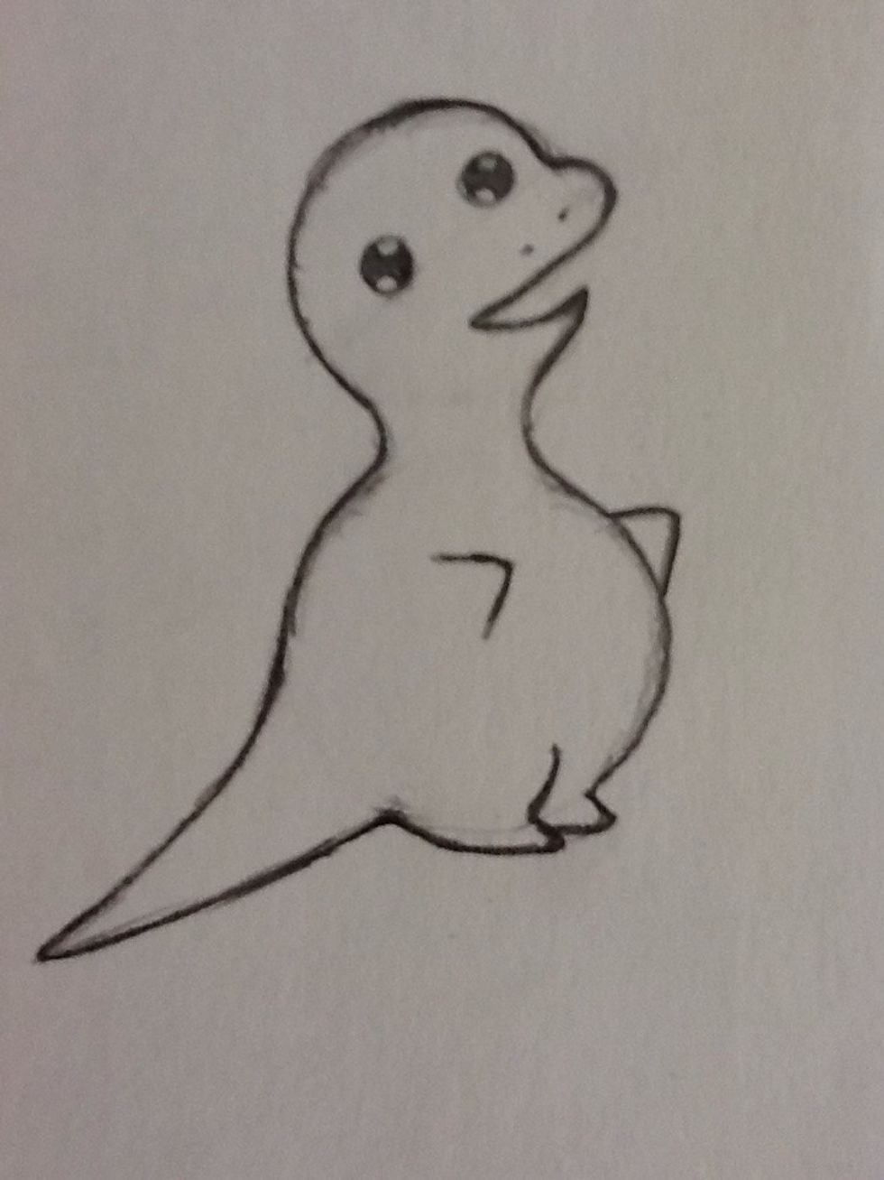 To draw the nose, draw two dots.