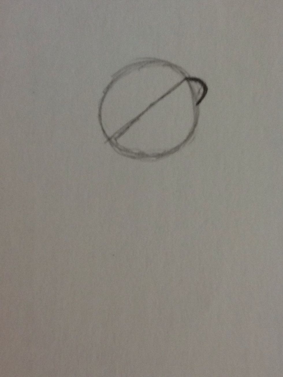 To draw the snout, From the middle line draw a backwards C.