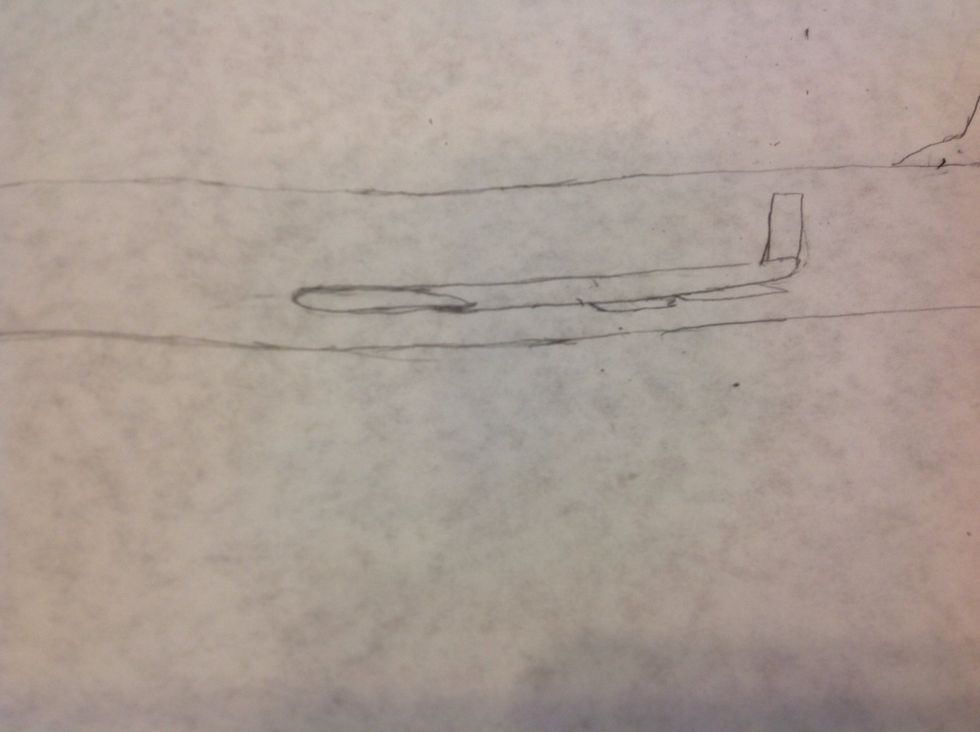 To draw the wing spurs, draw two quadrilateral shapes like the ones shown above.