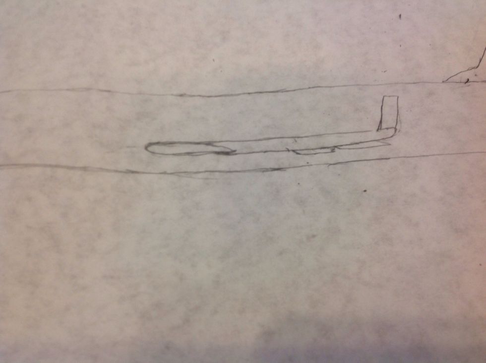 To draw the winglets, draw a trapezoid at the wing tip like the one shown above.