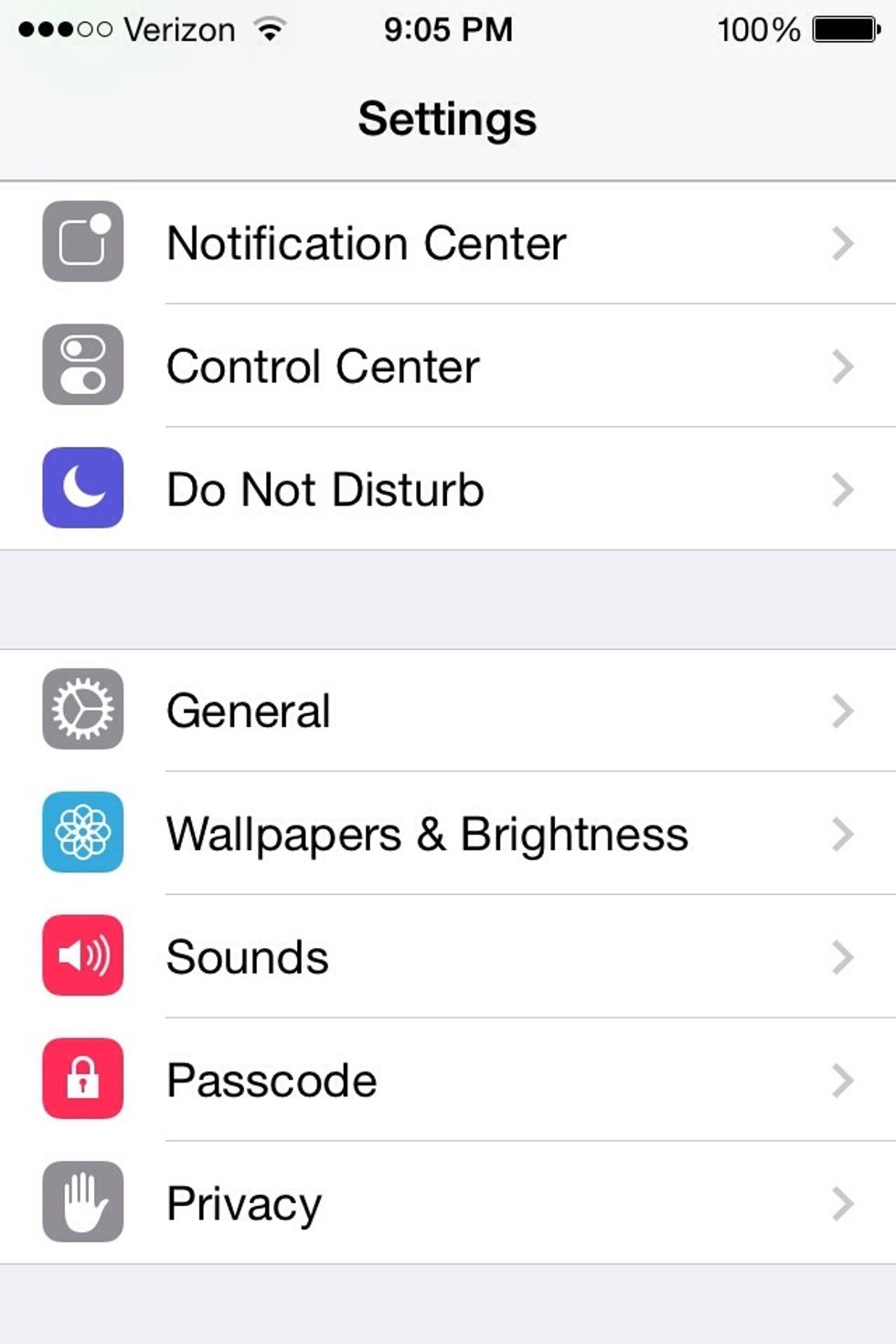To enable Assistive Touch go into settings and select the option general.