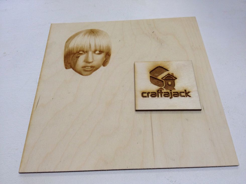 To engrave, you can use a variety of colours. Different colours give different depths. Try out a few small patches on your material to see what you like.