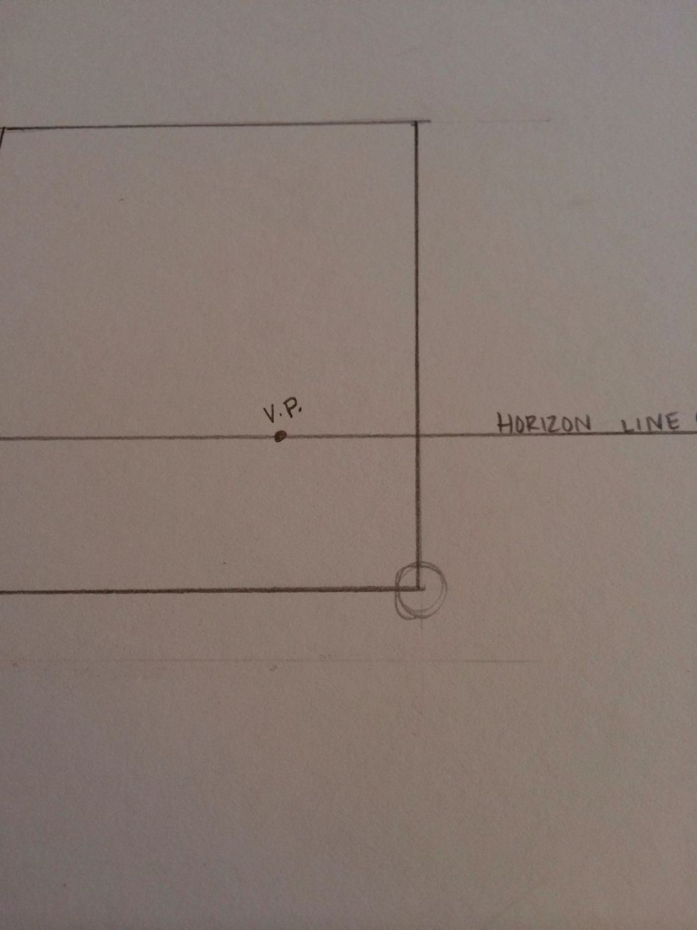 To find the corners of your hallway you need to line your V.P. wit the corners of the box. DO NOT LINE THEM UP WITH THE CORNER OF THE PAPER!!