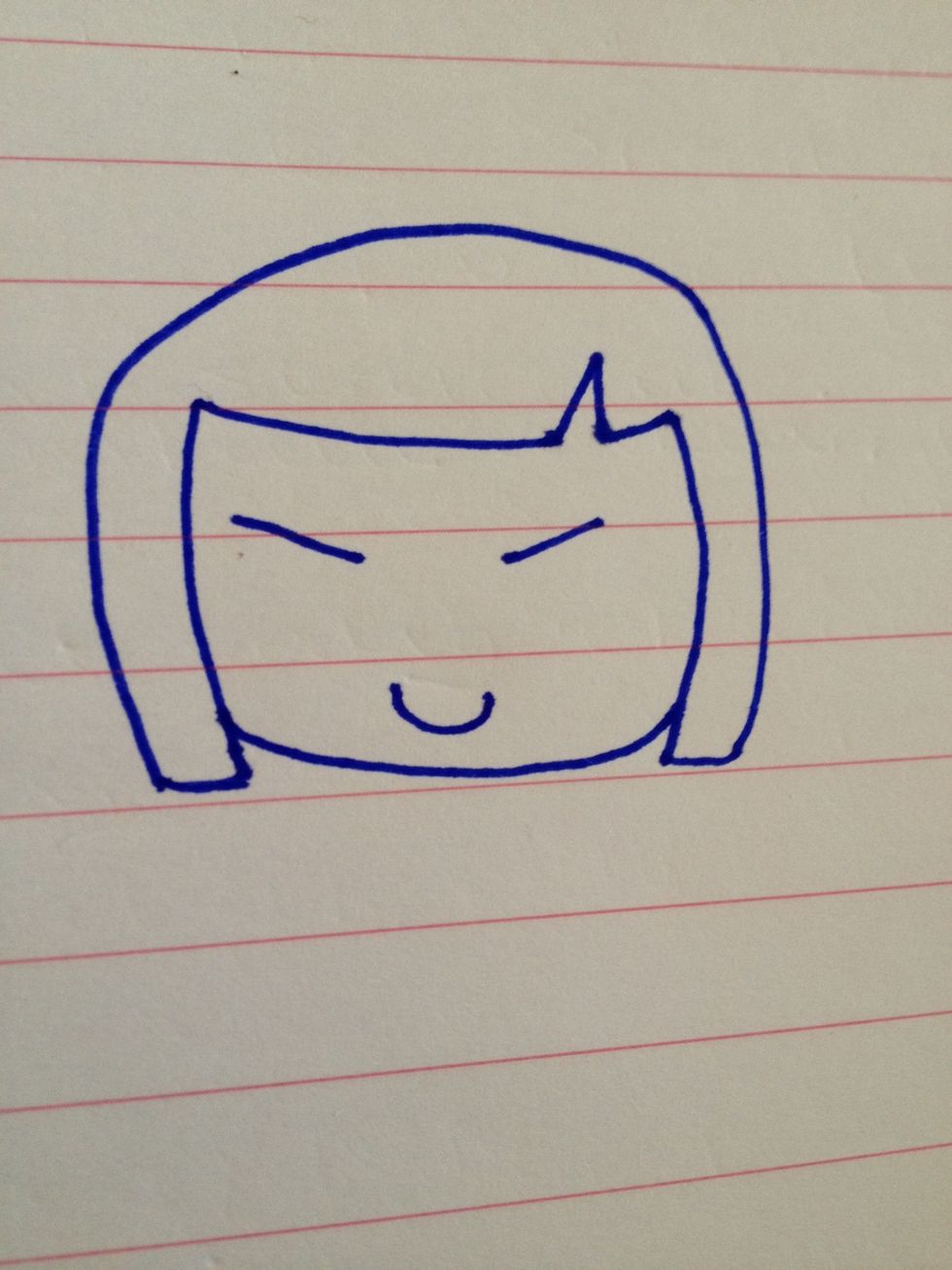 To finish it off, add a smiley mouth.