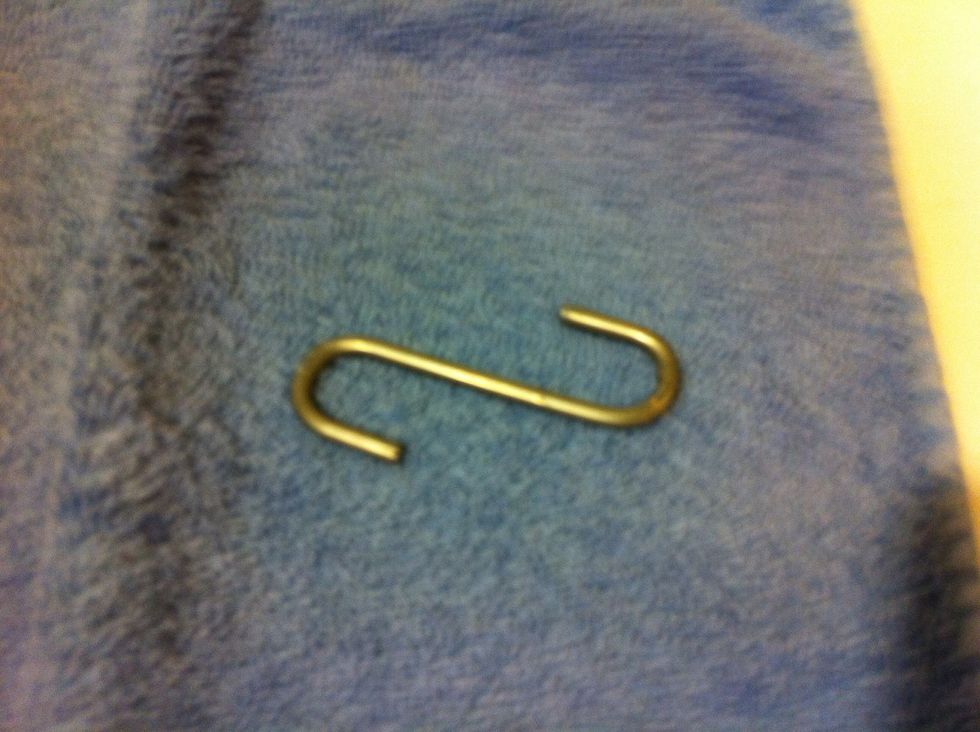 To hang, I grabbed a "S" hook.