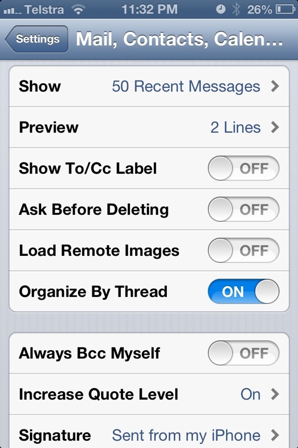 To help save data on your phone plan and speed up the mail app turn off 'Load Remote Images'  in settings.   To do this navigate to Settings> Mail, Contacts, Calendar and turn off Load Remote Images
