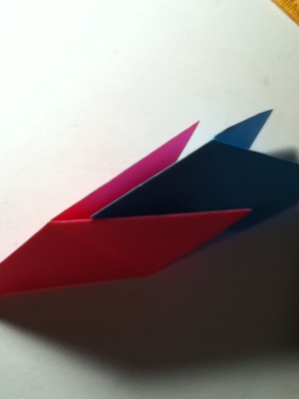 To interlock settle 1 into the other like so