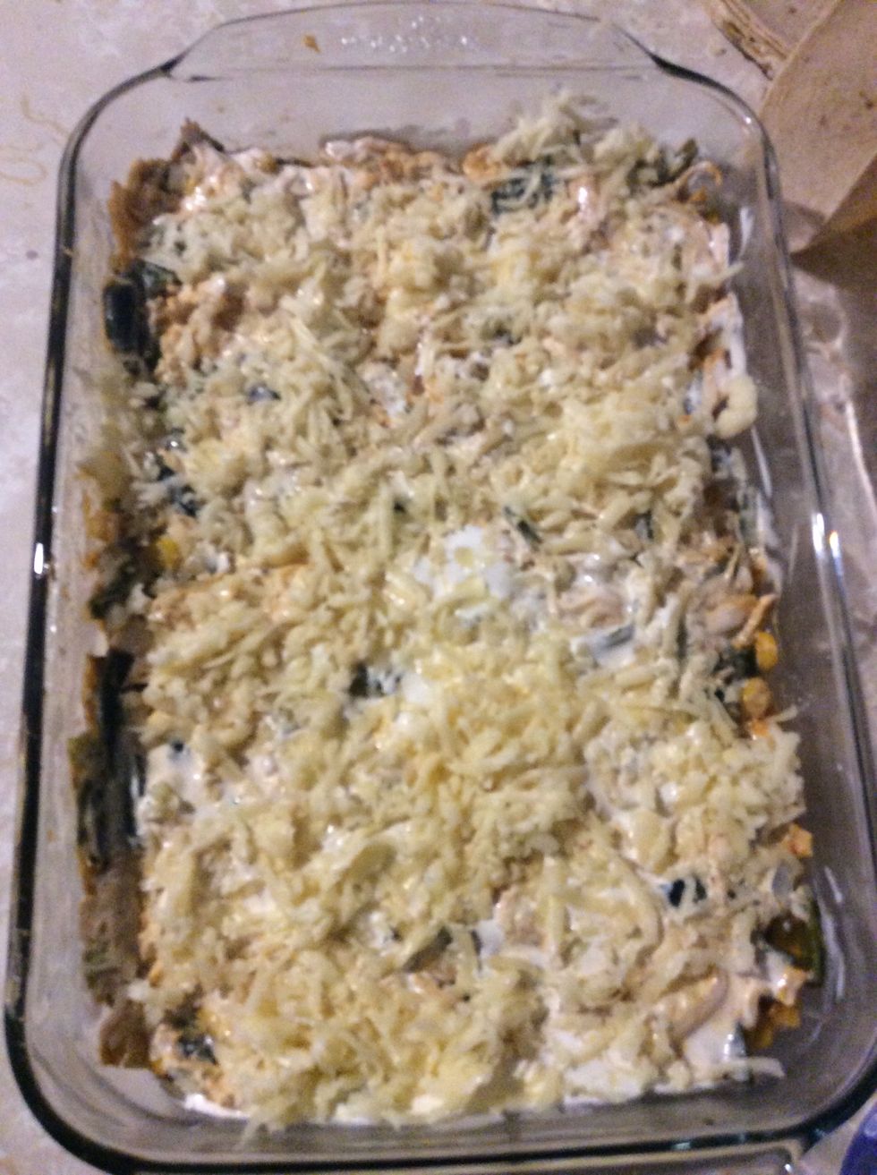 To later put a layer of cheese and so on until finish