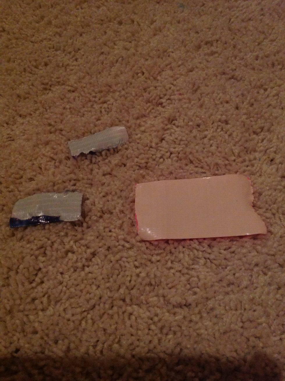To make a latch(optional) this is what u need. This is not a stick on latch its a actual latch.