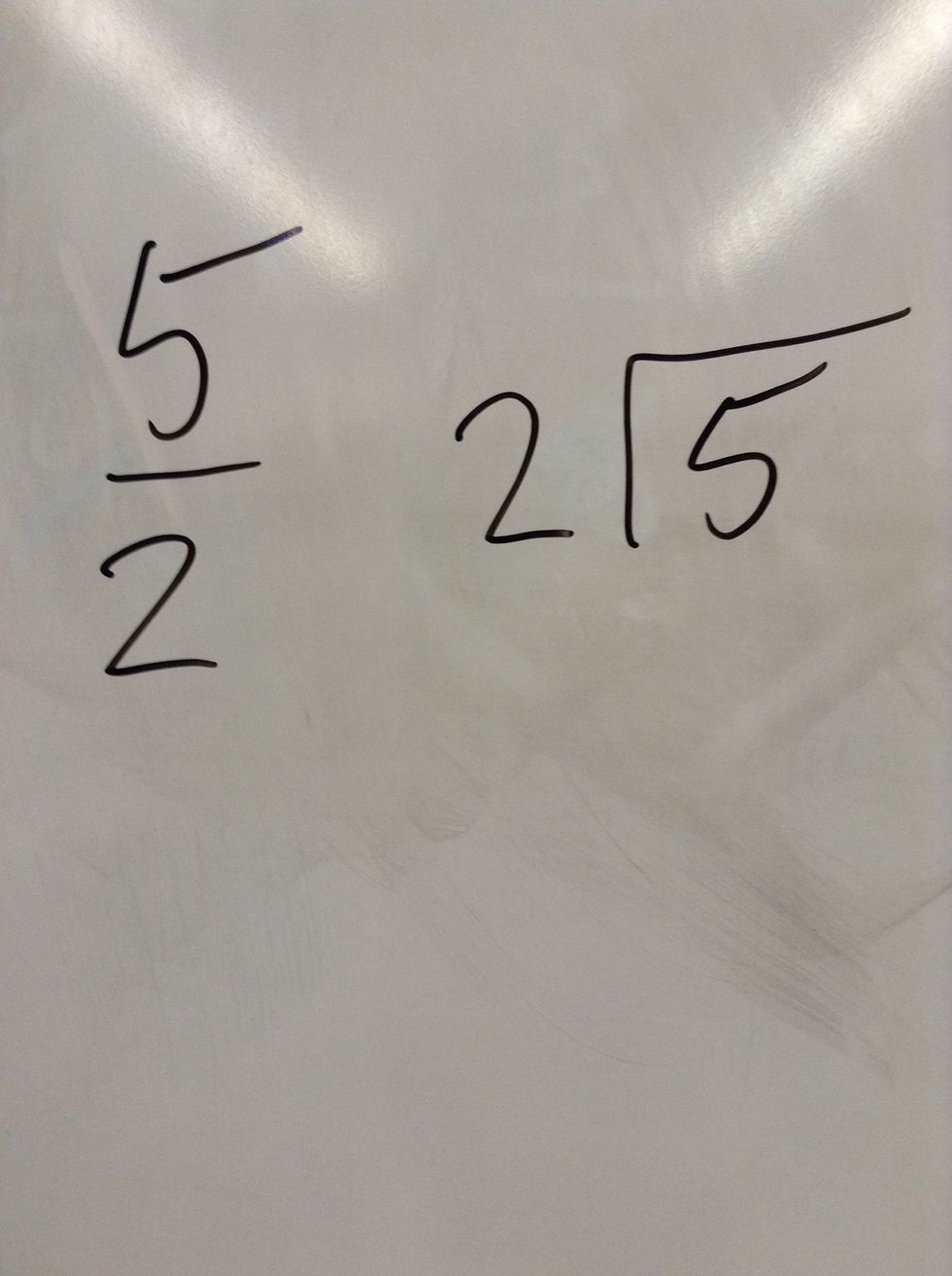 To make a mixed number you have to divide the numerator by the denominator.