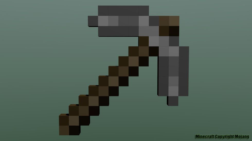 to make a strong pickaxe is to make it a stone do same craft but with stone instead of plank put in stone to make the pickaxe