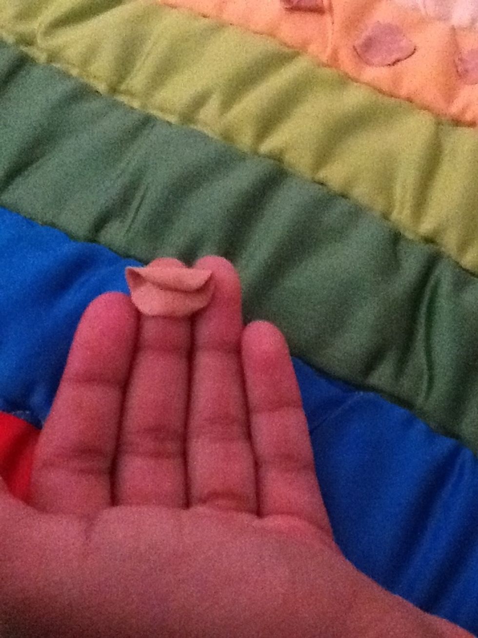 To make a taco take one side and flip it