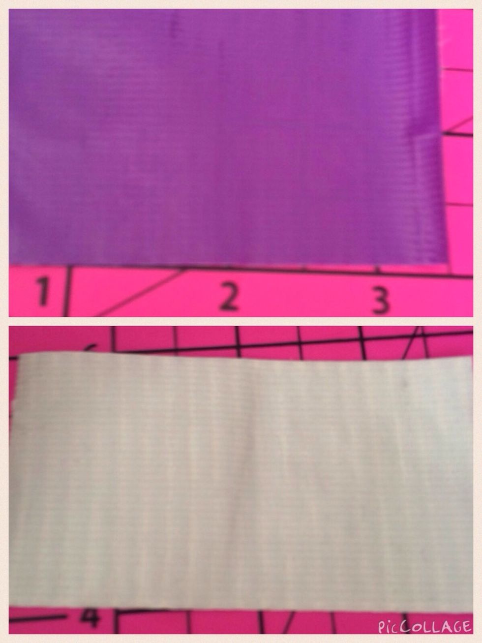 To make another pocket,cut two 2 inch pieces of colored duct tape and repeat what you did in step 8.