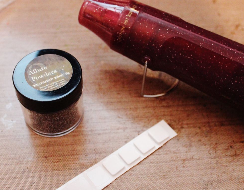 To make embossed embellishments using 3 Foam Squares....