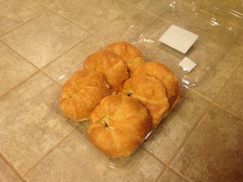 To make matters easier, I buy the pre-packaged croissants.