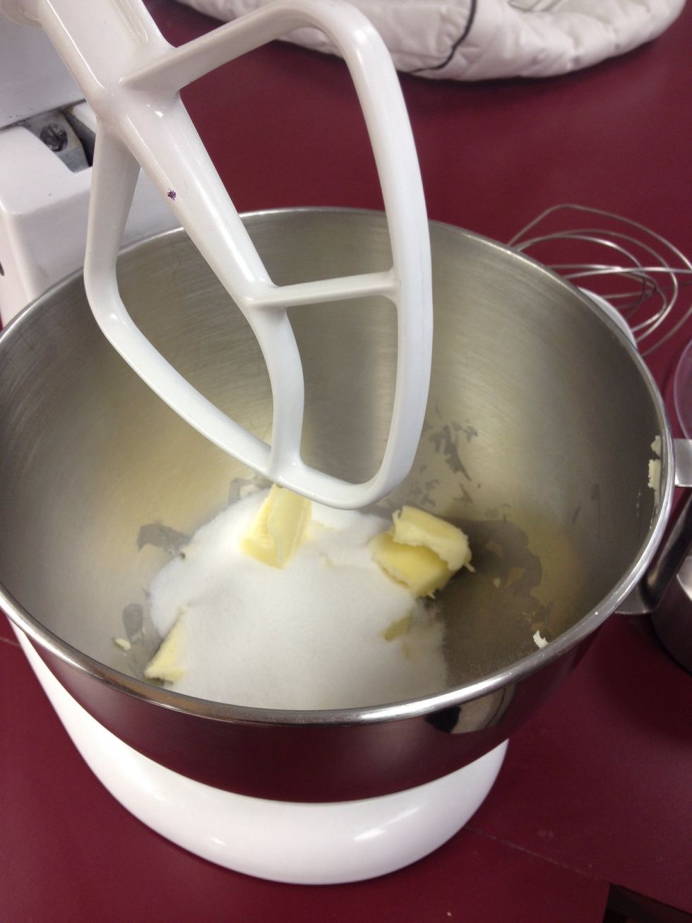 To make the cookies, beat 1/2 cups softened butter and 1 cup white sugar in a mixing bowl with an electric mixer until light and fluffy
