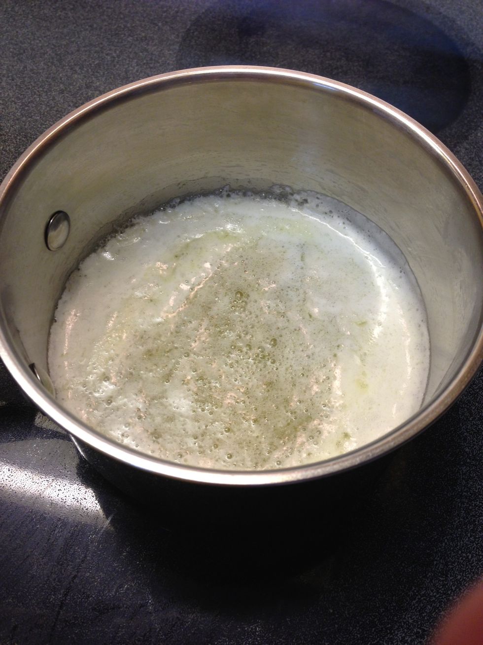 To make white sauce.... Melt butter in medium saucepan.