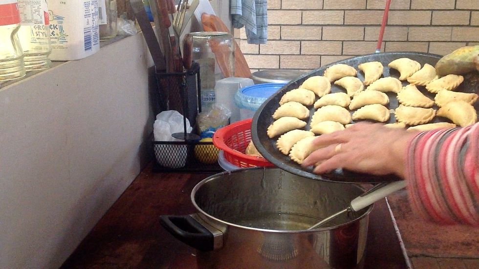 To make your orange blossom syrup: 4 cups of sugar, 2 cups of water, 1/2 cup of orange blossom water and 1 teaspoon of lemon juice. Bring to boil and stir continuously. Let it cool down.