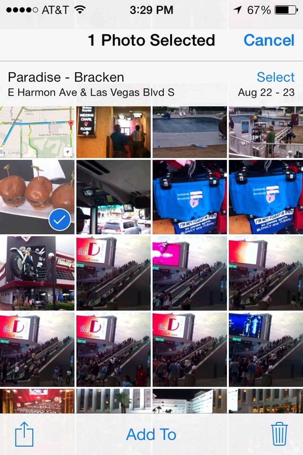 To move pictures to a different folder. Select them just like you do to delete them. But instead of hitting the trash can. Tap "Add to".