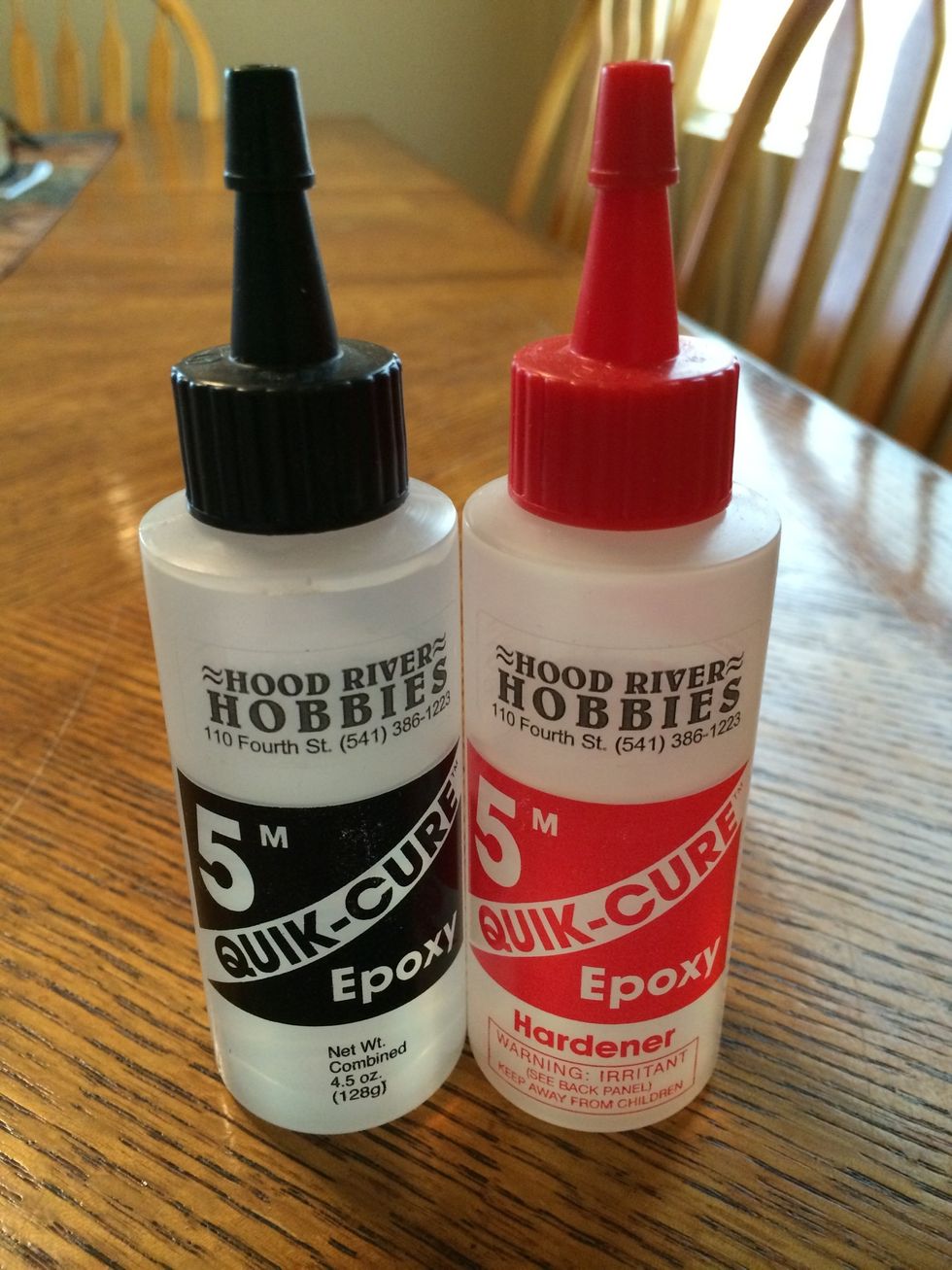 To permanently attach the PVC cap and the PVC threaded end to both ends of the 1 1/2" PVC pipe, you can use PVC glue, (best choice), or as I did, use some clear 5 minute epoxy glue I had on hand.