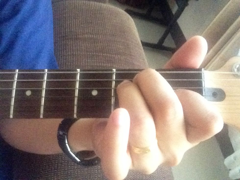 To play the "dreaded" F major chord, you have to know the open E major form. The next form in the first fret is the F Major chord.